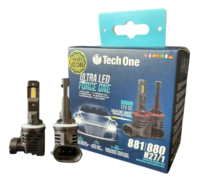 Kit Super Led Tech One 6000k 12v 24v H4 H7 H8 H11 H27